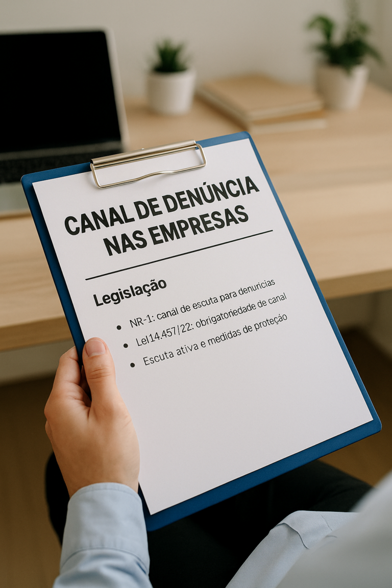 O que diz a NR-1 sobre canal de denúncia e escuta ativa nas empresas?