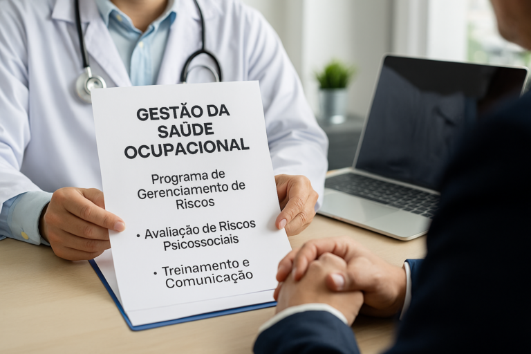 Como a NR-1 orienta a gestão da saúde ocupacional?