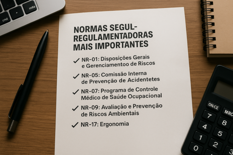 Quais são as normas regulamentadoras mais importantes?
