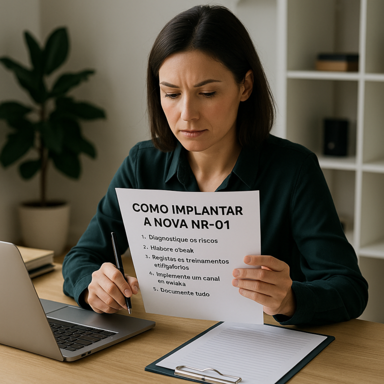 Como implantar a nova NR-01 com segurança e simplicidade?