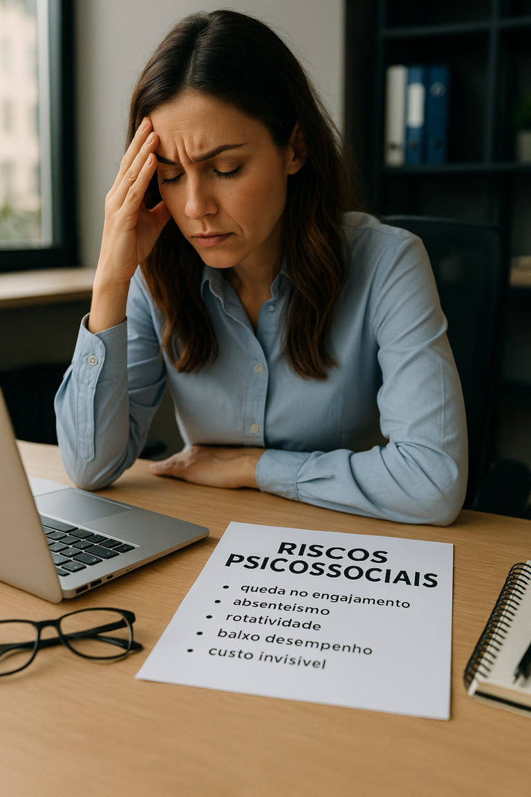 Entenda os impactos dos riscos psicossociais na produtividade